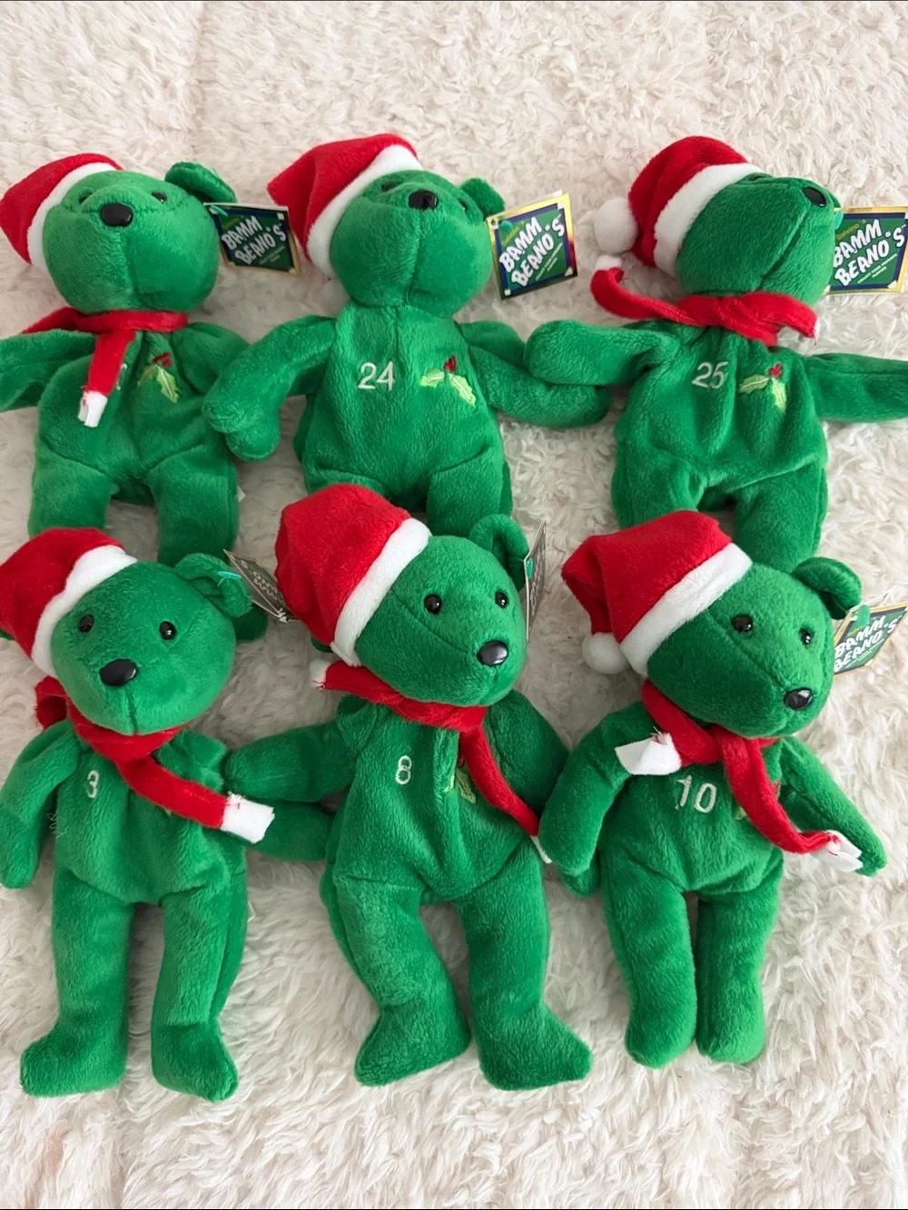 Vintage Salvino's Bamm Beano's MLB Christmas set of 6